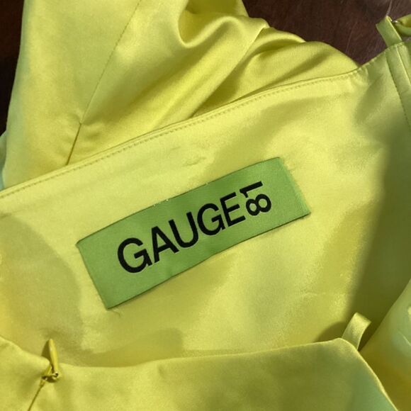 GAUGE81 Vona Full Length Maxi Dress with Slit Black Tie Formal Evening Gown - Picture 17 of 17